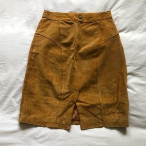 100% Leather Vintage Heavy Duty Skirt